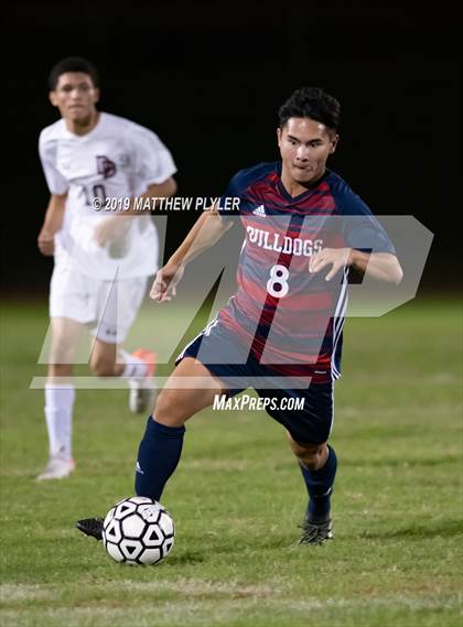 Thumbnail 1 in Douglas Byrd vs Terry Sanford (PAC Tournament First Round) photogallery.