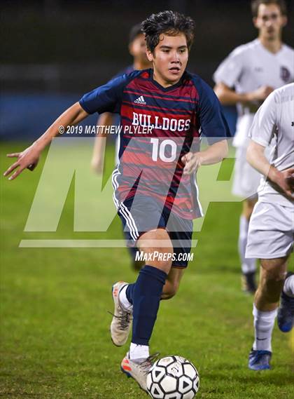 Thumbnail 3 in Douglas Byrd vs Terry Sanford (PAC Tournament First Round) photogallery.