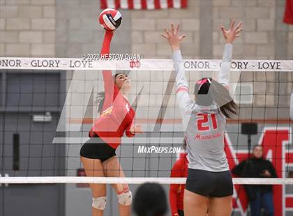 Thumbnail 3 in Cathedral Catholic @ Mater Dei (CIF State Open SoCal Regional Final) photogallery.