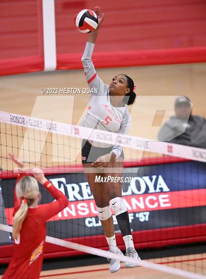 Thumbnail 2 in Cathedral Catholic @ Mater Dei (CIF State Open SoCal Regional Final) photogallery.