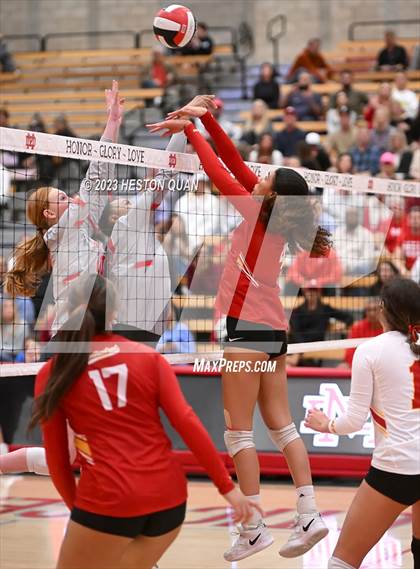 Thumbnail 3 in Cathedral Catholic @ Mater Dei (CIF State Open SoCal Regional Final) photogallery.