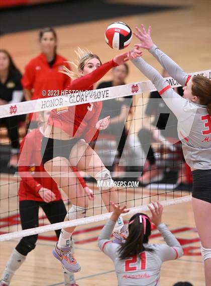 Thumbnail 2 in Cathedral Catholic @ Mater Dei (CIF State Open SoCal Regional Final) photogallery.