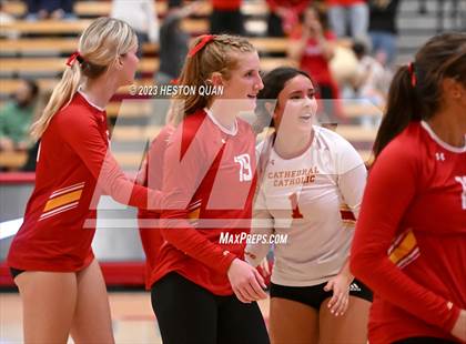 Thumbnail 1 in Cathedral Catholic @ Mater Dei (CIF State Open SoCal Regional Final) photogallery.