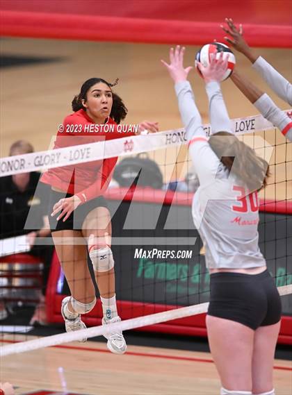 Thumbnail 2 in Cathedral Catholic @ Mater Dei (CIF State Open SoCal Regional Final) photogallery.