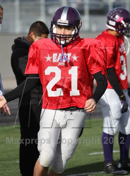 Thumbnail 1 in East vs. West (Dist. 3 High Schools Shrine All Star Game) photogallery.