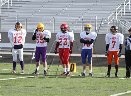 Thumbnail 1 in East vs. West (Dist. 3 High Schools Shrine All Star Game) photogallery.