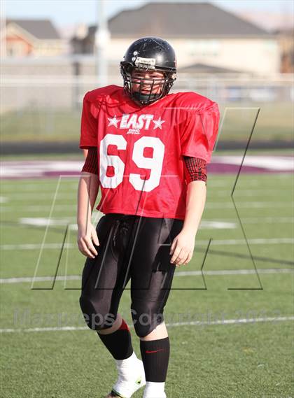 Thumbnail 1 in East vs. West (Dist. 3 High Schools Shrine All Star Game) photogallery.