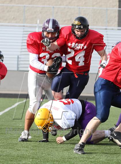 Thumbnail 2 in East vs. West (Dist. 3 High Schools Shrine All Star Game) photogallery.