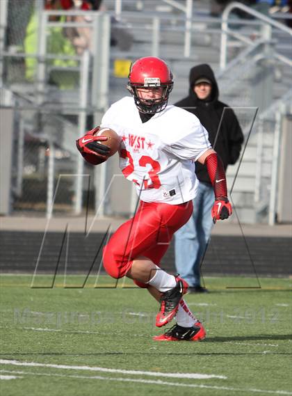 Thumbnail 2 in East vs. West (Dist. 3 High Schools Shrine All Star Game) photogallery.