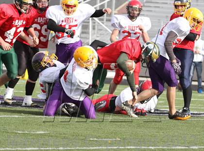 Thumbnail 2 in East vs. West (Dist. 3 High Schools Shrine All Star Game) photogallery.
