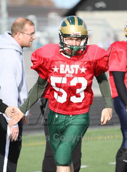 Thumbnail 1 in East vs. West (Dist. 3 High Schools Shrine All Star Game) photogallery.