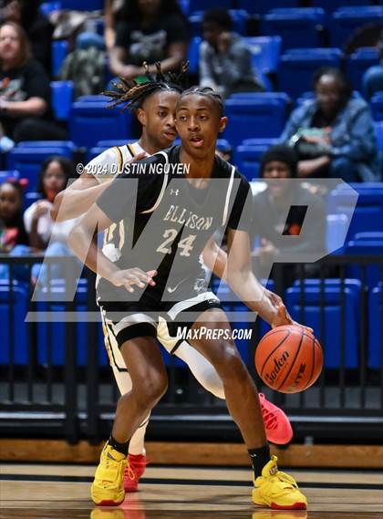 Thumbnail 3 in Fort Bend Marshall vs. Ellison (UIL Basketball 5A Region III Final) photogallery.