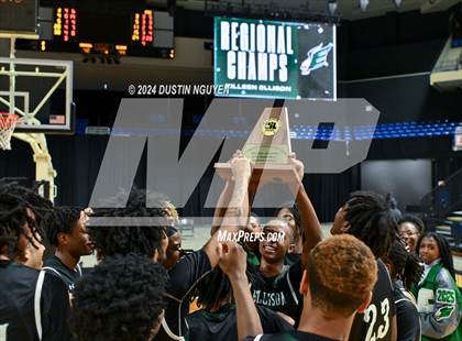 Thumbnail 2 in Fort Bend Marshall vs. Ellison (UIL Basketball 5A Region III Final) photogallery.