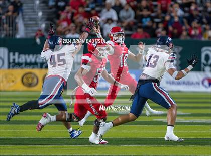 Thumbnail 2 in Kahuku vs. St. Louis (HHSAA Open Division Final) photogallery.