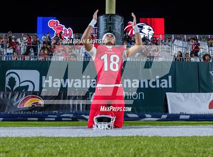 Thumbnail 2 in Kahuku vs. St. Louis (HHSAA Open Division Final) photogallery.