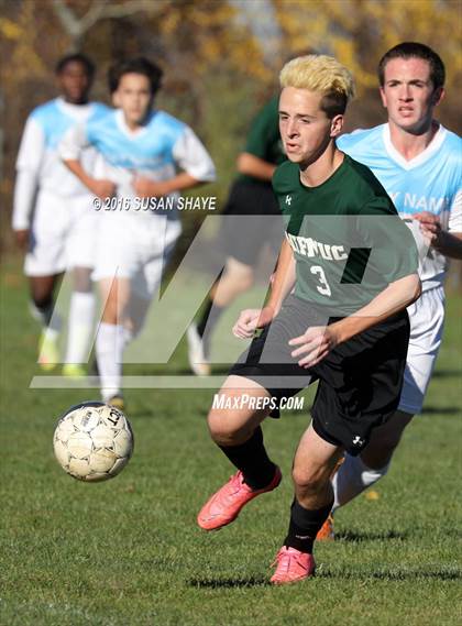 Thumbnail 3 in Nipmuc Regional @ Holy Name Central Catholic (MIAA Division 3 Central Quarterfinal) photogallery.