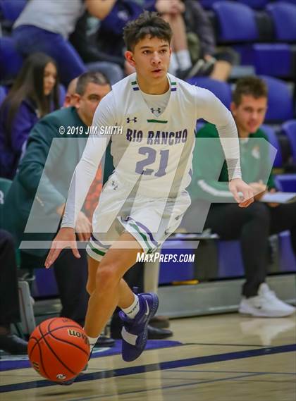 Thumbnail 3 in Piedra Vista vs. Rio Rancho (Jalene Berger Allstate Holiday Hoops Classic) photogallery.