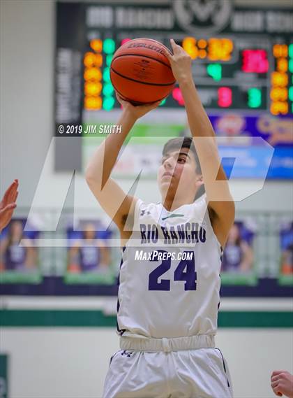 Thumbnail 3 in Piedra Vista vs. Rio Rancho (Jalene Berger Allstate Holiday Hoops Classic) photogallery.
