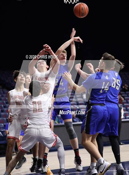 Thumbnail 1 in Desert Christian v St. Augustine Catholic (MLK Basketball Classic) photogallery.