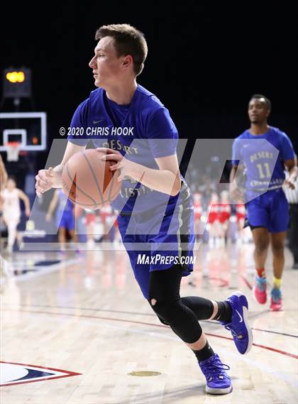 Thumbnail 2 in Desert Christian v St. Augustine Catholic (MLK Basketball Classic) photogallery.