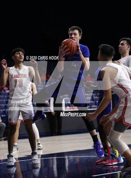 Thumbnail 2 in Desert Christian v St. Augustine Catholic (MLK Basketball Classic) photogallery.