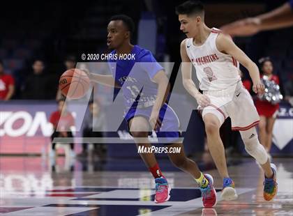 Thumbnail 1 in Desert Christian v St. Augustine Catholic (MLK Basketball Classic) photogallery.