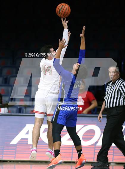 Thumbnail 1 in Desert Christian v St. Augustine Catholic (MLK Basketball Classic) photogallery.