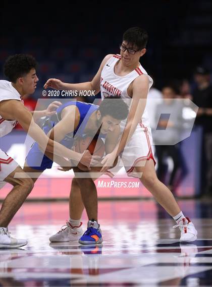Thumbnail 1 in Desert Christian v St. Augustine Catholic (MLK Basketball Classic) photogallery.