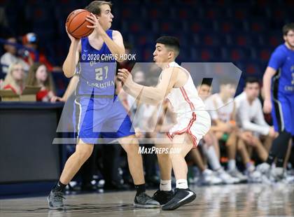 Thumbnail 1 in Desert Christian v St. Augustine Catholic (MLK Basketball Classic) photogallery.