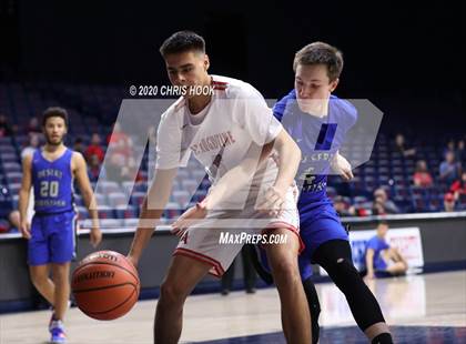 Thumbnail 1 in Desert Christian v St. Augustine Catholic (MLK Basketball Classic) photogallery.