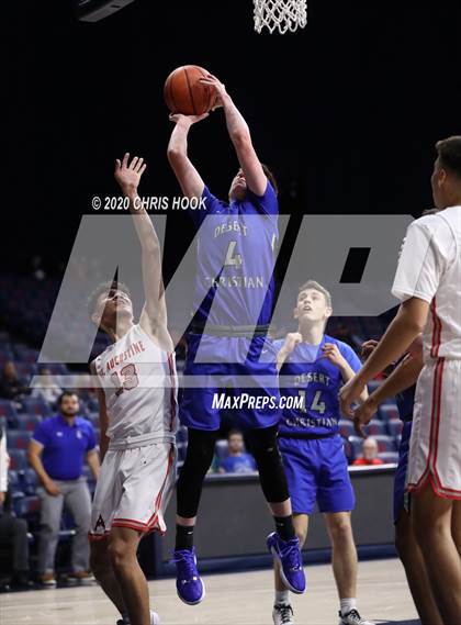 Thumbnail 2 in Desert Christian v St. Augustine Catholic (MLK Basketball Classic) photogallery.