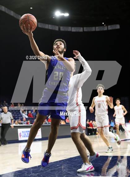 Thumbnail 2 in Desert Christian v St. Augustine Catholic (MLK Basketball Classic) photogallery.
