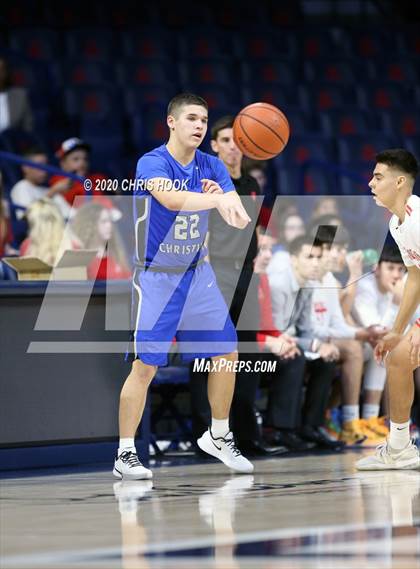 Thumbnail 1 in Desert Christian v St. Augustine Catholic (MLK Basketball Classic) photogallery.