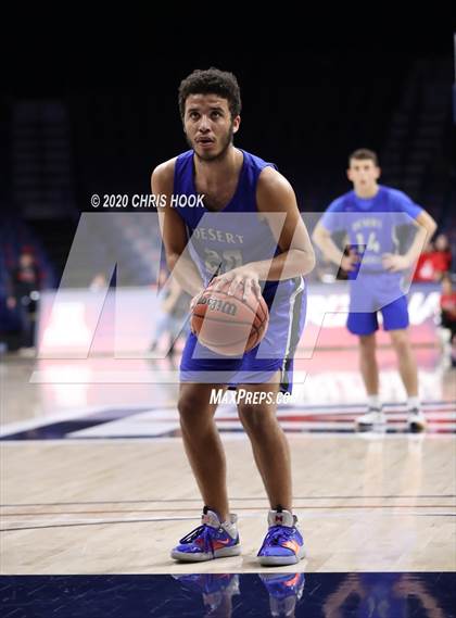 Thumbnail 1 in Desert Christian v St. Augustine Catholic (MLK Basketball Classic) photogallery.