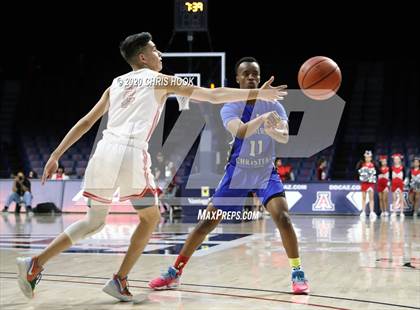 Thumbnail 3 in Desert Christian v St. Augustine Catholic (MLK Basketball Classic) photogallery.