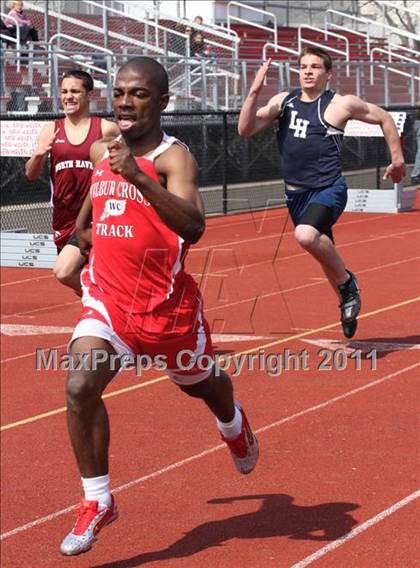 Thumbnail 3 in Lyman Hall, North Haven @ Wilbur Cross (Boys Track Events) photogallery.