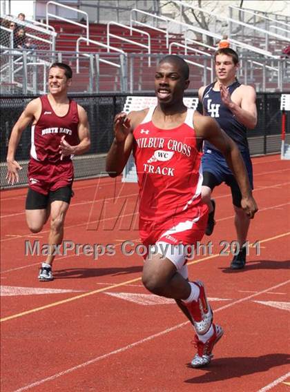 Thumbnail 1 in Lyman Hall, North Haven @ Wilbur Cross (Boys Track Events) photogallery.