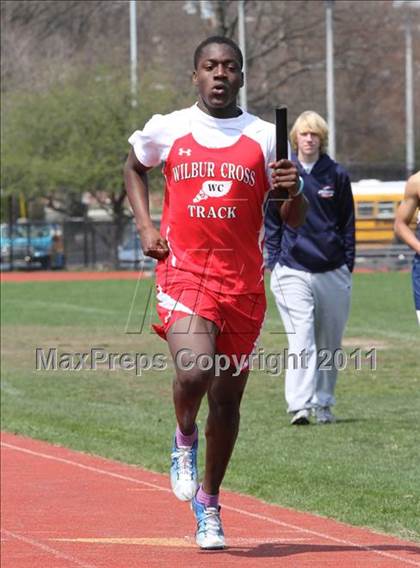 Thumbnail 2 in Lyman Hall, North Haven @ Wilbur Cross (Boys Track Events) photogallery.