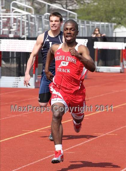 Thumbnail 3 in Lyman Hall, North Haven @ Wilbur Cross (Boys Track Events) photogallery.