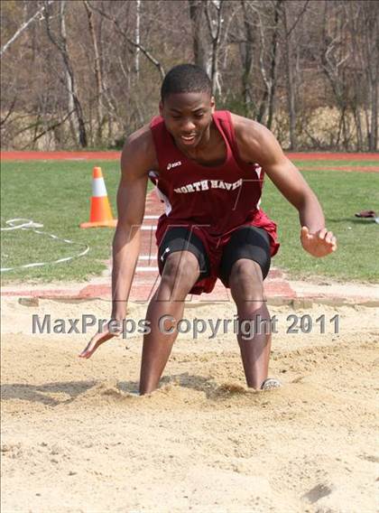 Thumbnail 3 in Lyman Hall, North Haven @ Wilbur Cross (Boys Track Events) photogallery.