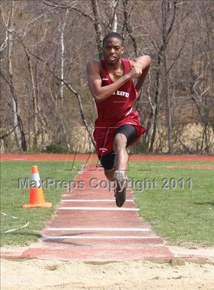 Thumbnail 3 in Lyman Hall, North Haven @ Wilbur Cross (Boys Track Events) photogallery.