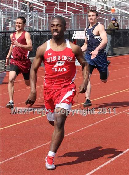 Thumbnail 2 in Lyman Hall, North Haven @ Wilbur Cross (Boys Track Events) photogallery.