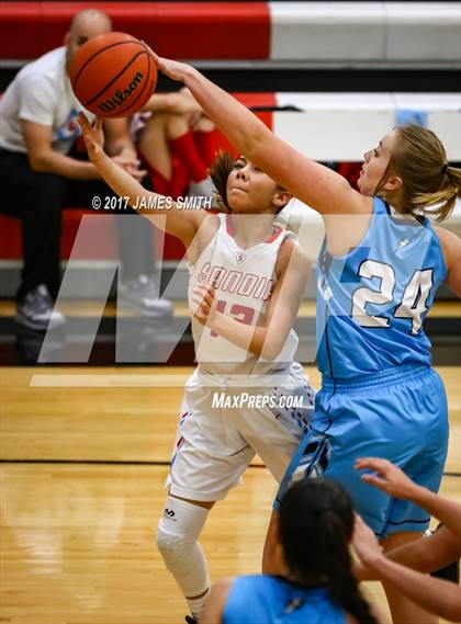 Thumbnail 1 in Cleveland vs. Sandia (Joe Armijo Basketball Classic @ Albuquerque Academy) photogallery.