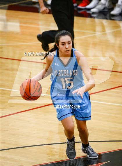 Thumbnail 1 in Cleveland vs. Sandia (Joe Armijo Basketball Classic @ Albuquerque Academy) photogallery.