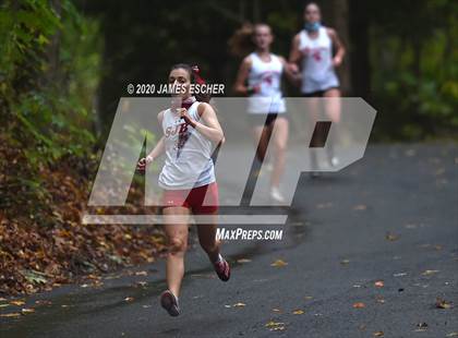 Thumbnail 3 in NSCHSAA Girls Cross Country Championship Nov 1, 2020 (Our Lady of Mercy Academy) photogallery.