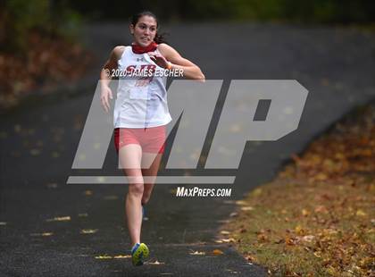 Thumbnail 3 in NSCHSAA Girls Cross Country Championship Nov 1, 2020 (Our Lady of Mercy Academy) photogallery.