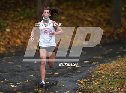 Thumbnail 1 in NSCHSAA Girls Cross Country Championship Nov 1, 2020 (Our Lady of Mercy Academy) photogallery.