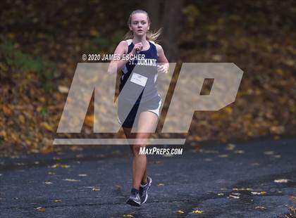 Thumbnail 1 in NSCHSAA Girls Cross Country Championship Nov 1, 2020 (Our Lady of Mercy Academy) photogallery.