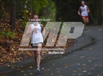Thumbnail 2 in NSCHSAA Girls Cross Country Championship Nov 1, 2020 (Our Lady of Mercy Academy) photogallery.