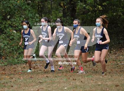 Thumbnail 2 in NSCHSAA Girls Cross Country Championship Nov 1, 2020 (Our Lady of Mercy Academy) photogallery.